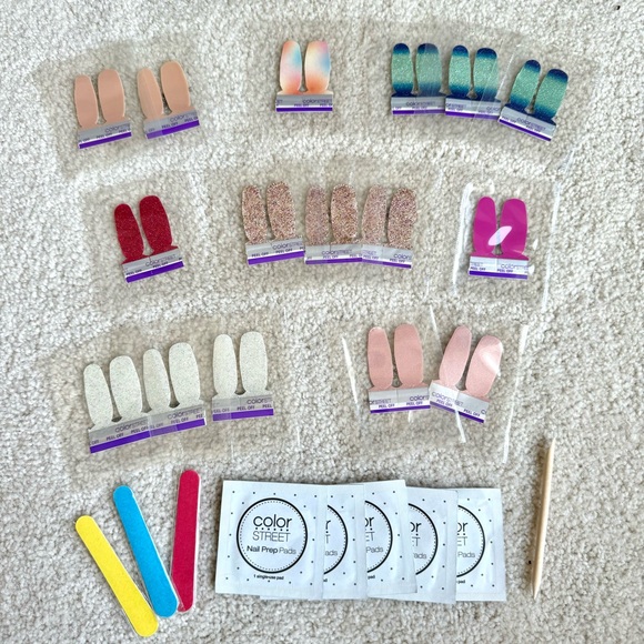 16 Color Street Twosie Sets / Accent Nails Variety Nail Polish Strips Bundle NEW - Picture 1 of 2